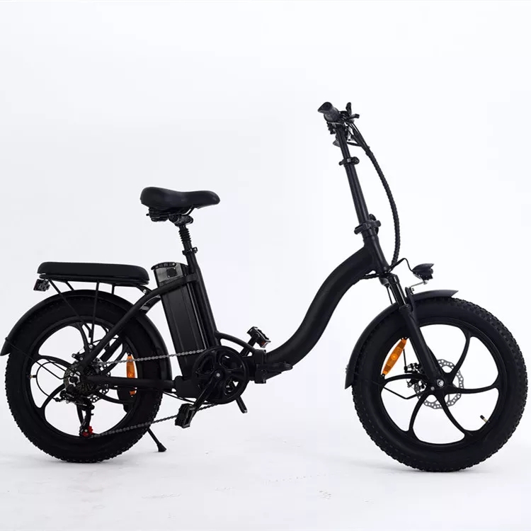 20 Inch Electric Folding Bike 48v 350w Lithium Battery E-bike Step Through Folding Electric Bikes For Adults