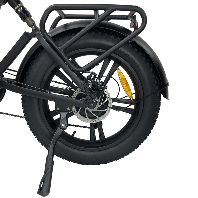 Folding E-Bike Fat Tire City Foldable 48v 250w 750w Full Suspension Long Range EU Warehouse Ebike