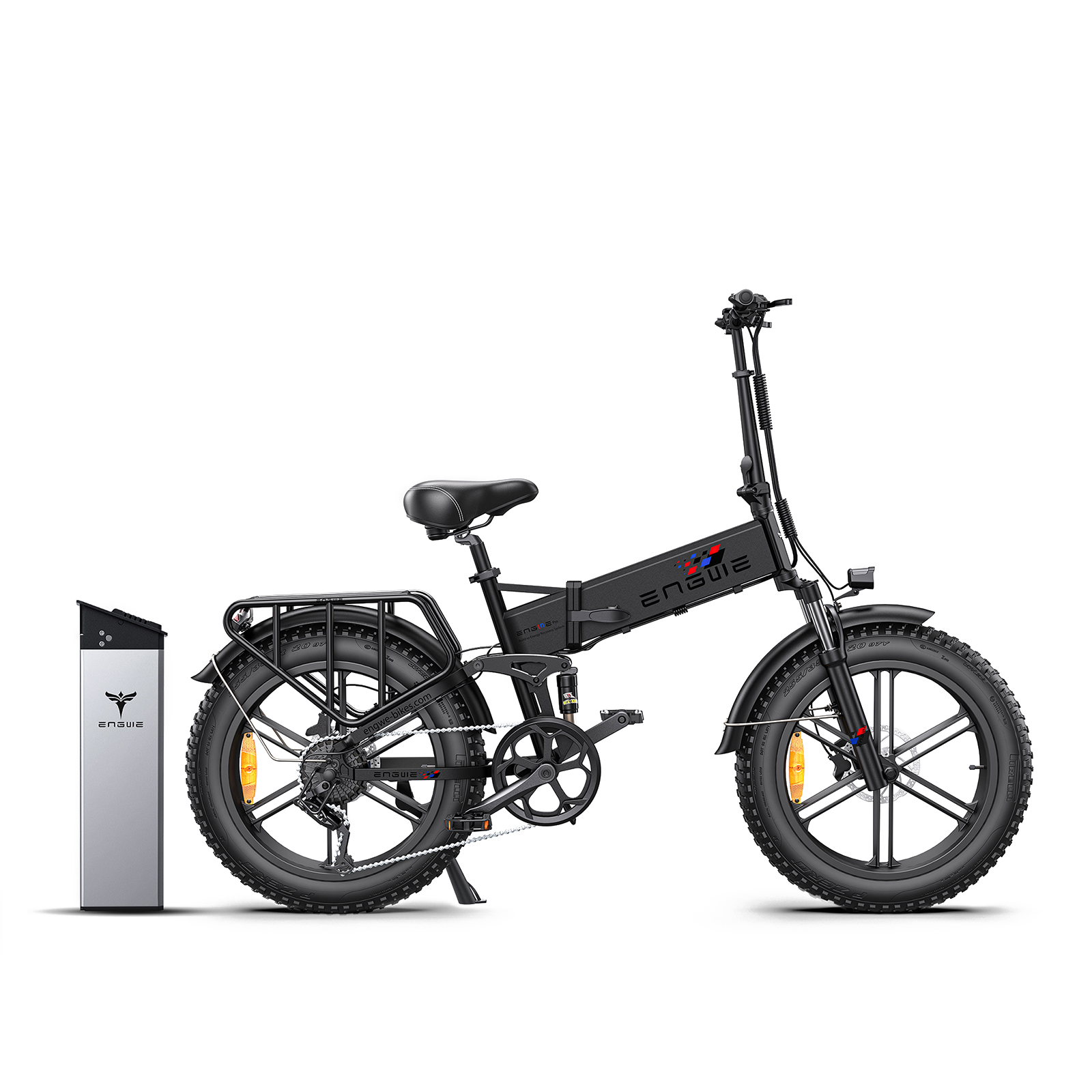 48V 750W 16AH Full Suspension Electric Bicycle Engwe ENGINE Pro Foldable E-bike 