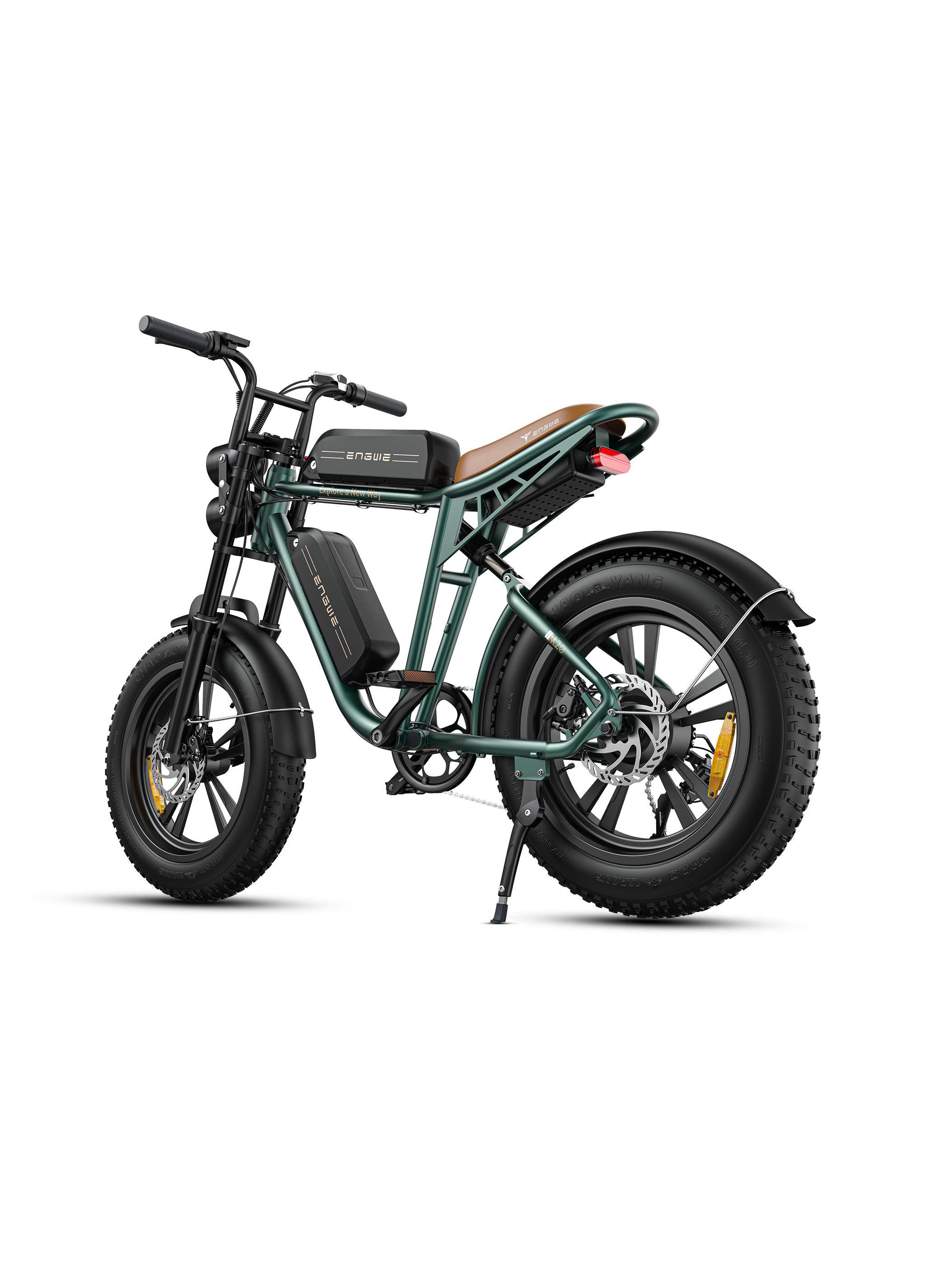 ENGWE M20 Motor Electric Bike 20*4.0'' Fat Tires 750W 48V 26Ah Disc Brake Shimano 7 Speed E-bike 