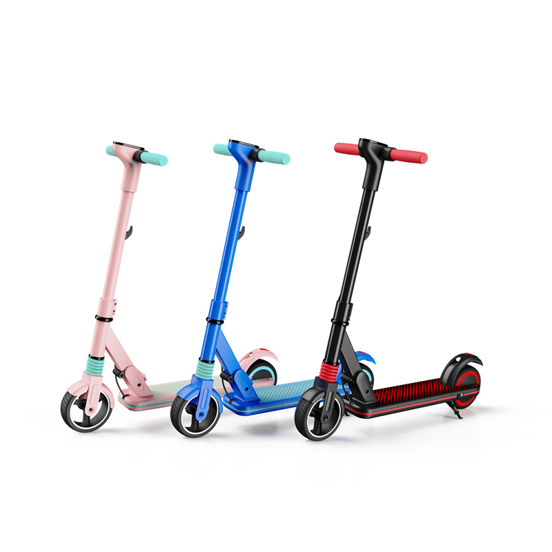 2024 Popular 130W 2.5AH Dual Brake Kids Foldable Electric Scooter For 8 Years Old Girls Kids Teens