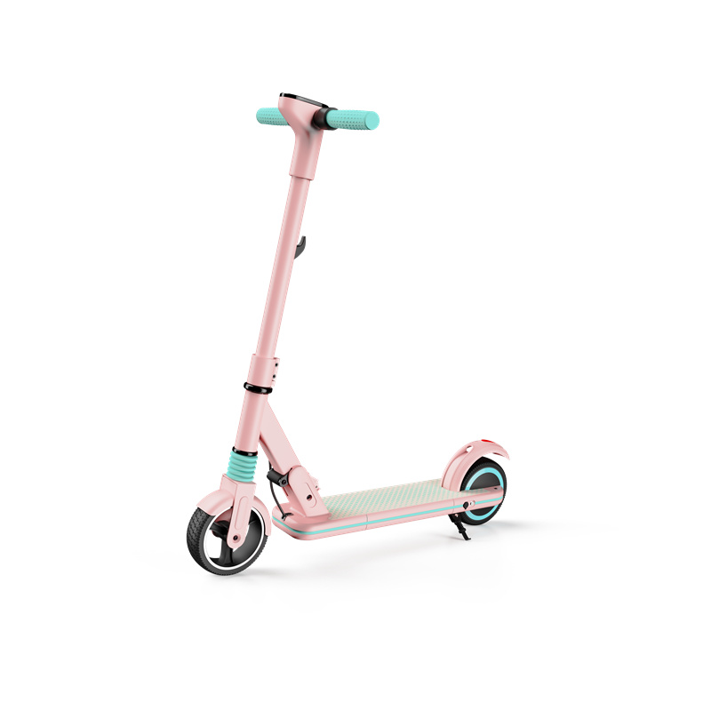 2024 Popular 130W 2.5AH Dual Brake Kids Foldable Electric Scooter For 8 Years Old Girls Kids Teens